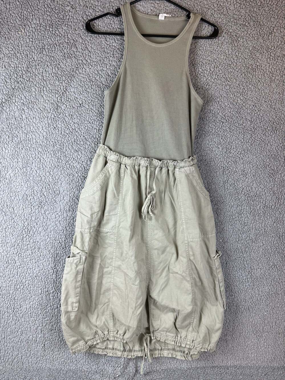 Anthropology Daily Practice Be bold Racerback Twofer Dress Size L Gorpcore